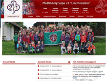 Tablet Screenshot of gruppe21.at